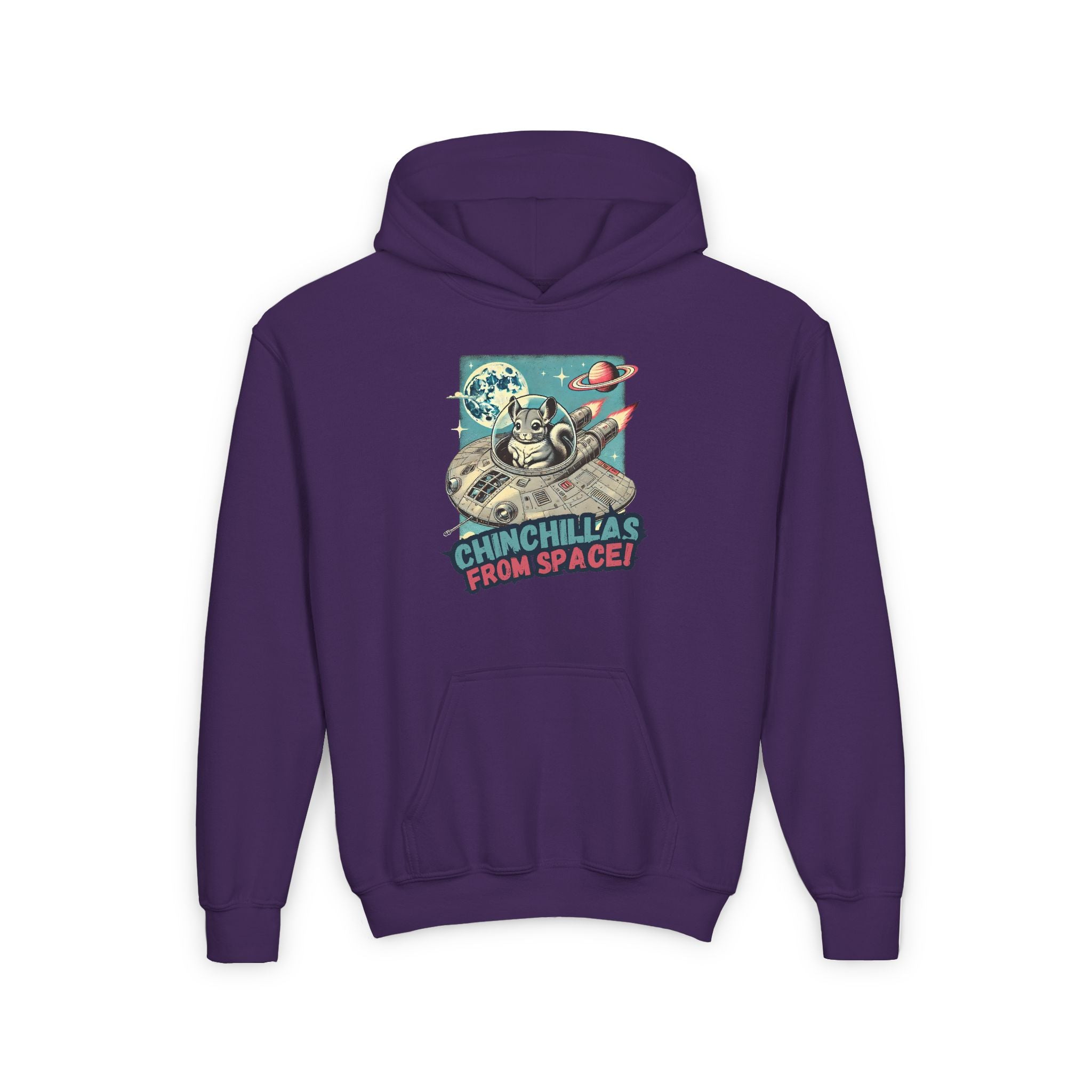 Space Chinchillas Heavy Blend Hoodie Sweatshirt