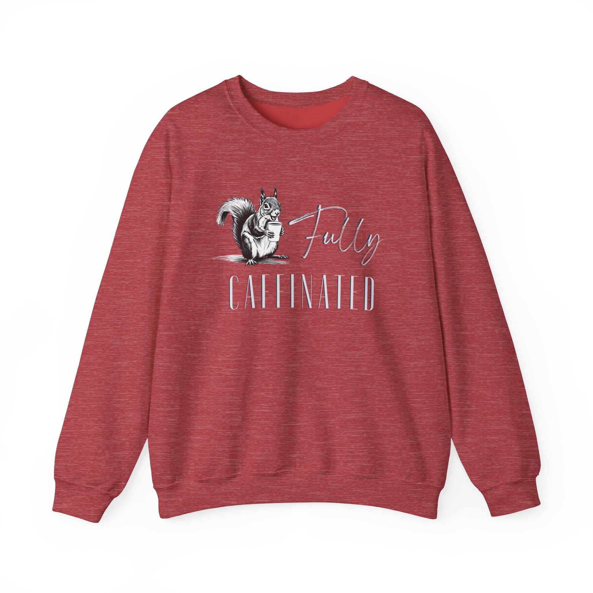 Fully Caffeinated Squirrel Sweatshirt, Crewneck
