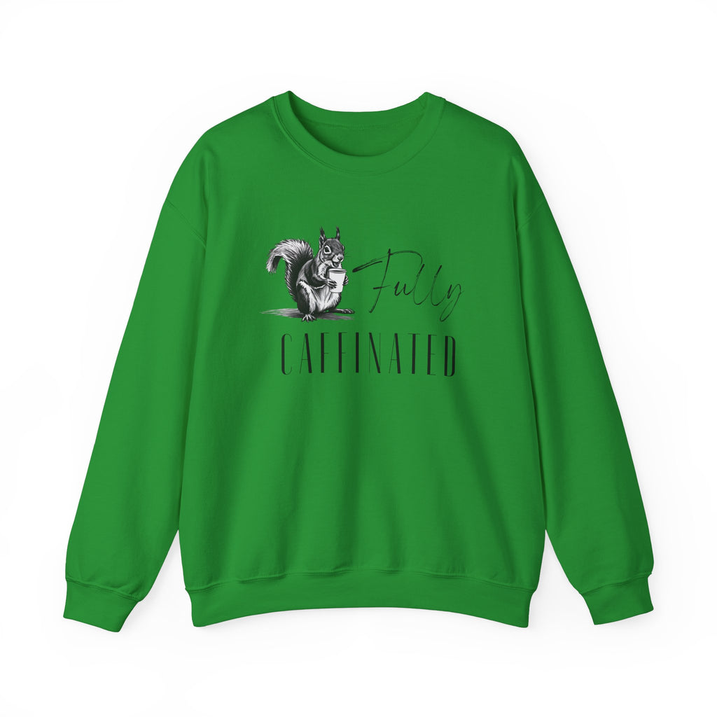 Fully Caffeinated Squirrel Sweatshirt, Crewneck