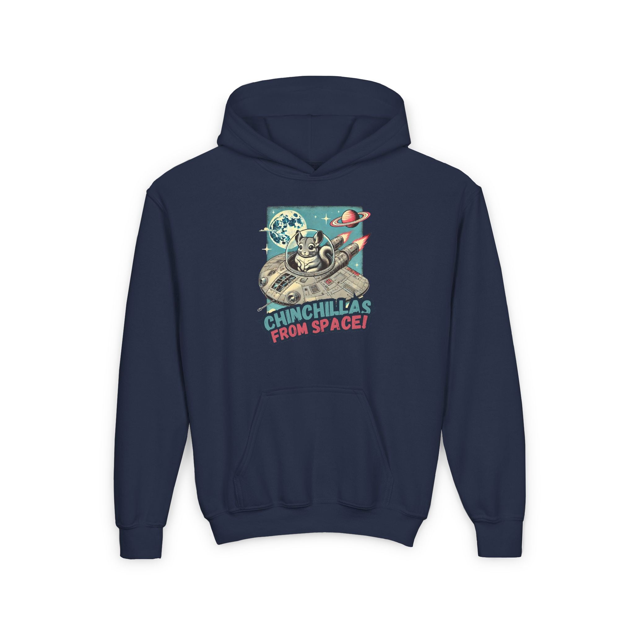 Space Chinchillas Heavy Blend Hoodie Sweatshirt