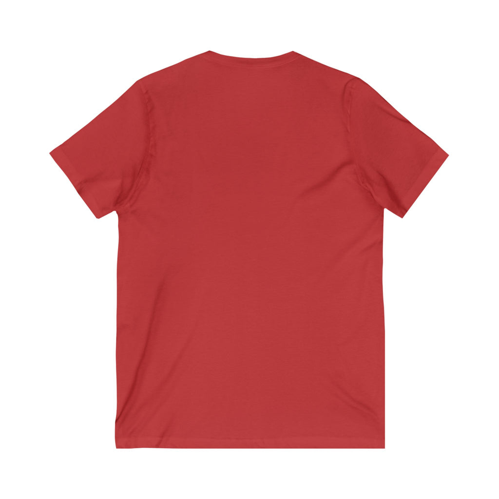 LOVE Patchwork Heart T Shirt, Vibrant & Stylish Graphic Short Sleeve, V Neck Tee