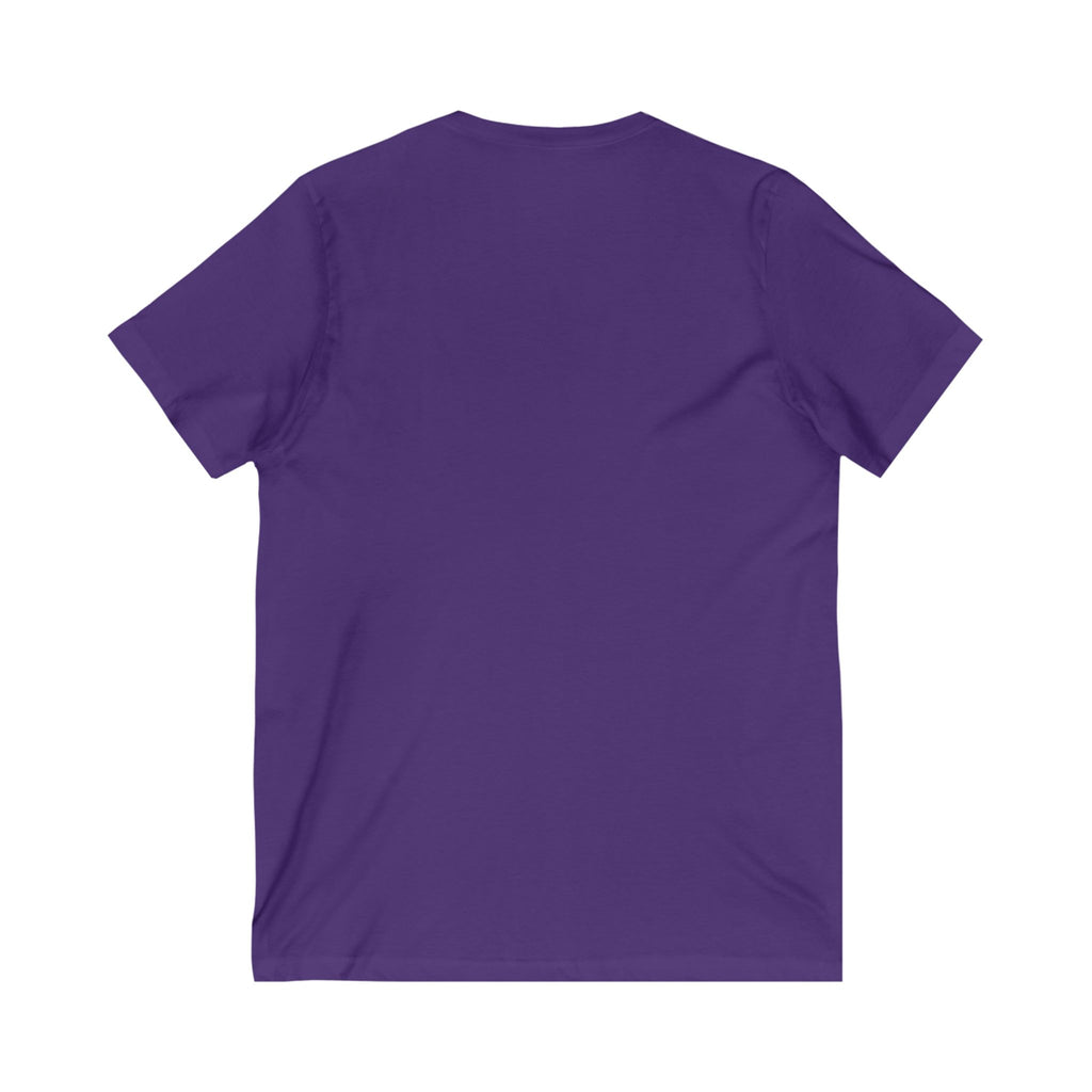 LOVE Patchwork Heart T Shirt, Vibrant & Stylish Graphic Short Sleeve, V Neck Tee