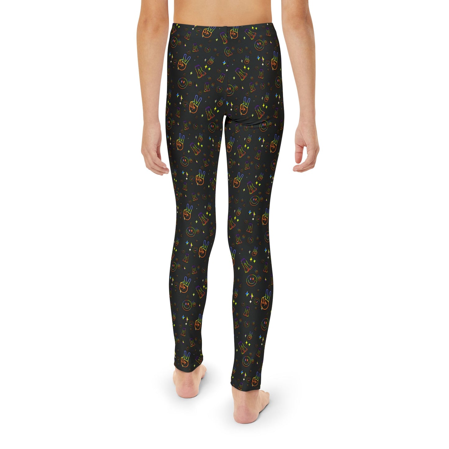 Groovy Full-Length Leggings with caption "In My Sassy Pants Era" Retro Activewear, Hippie Yoga Pants, Fun Boho