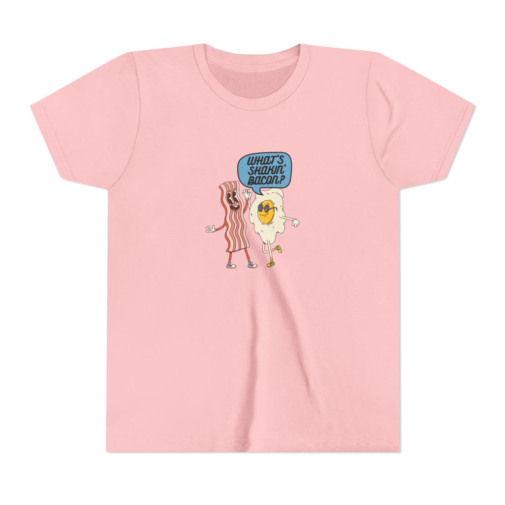 Whats Shakin Bacon? A Fun, Foodie Favorite, Youth Short Sleeve Tee