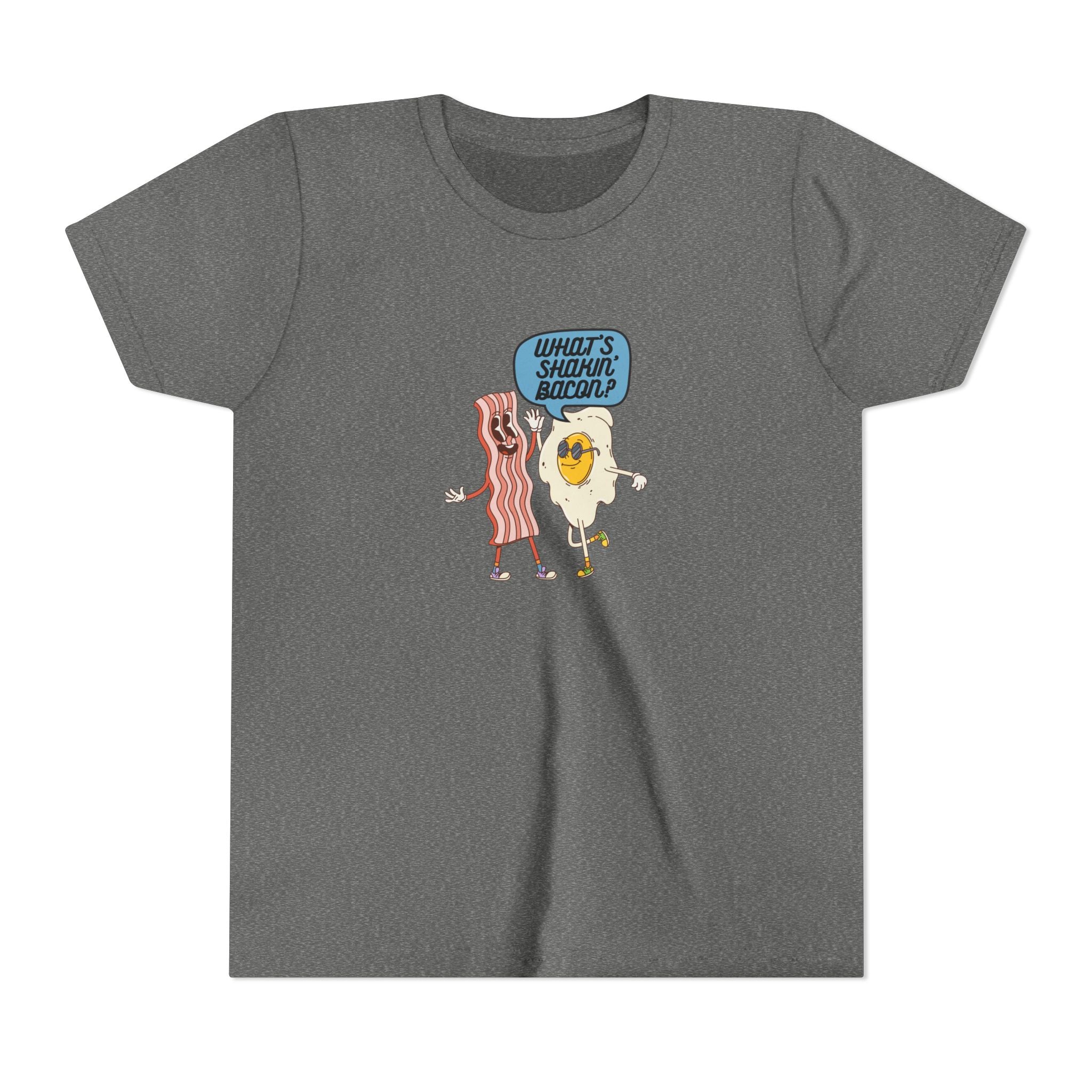 Whats Shakin Bacon? A Fun, Foodie Favorite, Youth Short Sleeve Tee