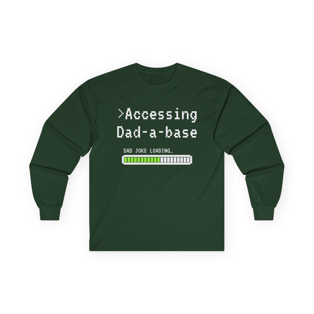 Accessing Dad a Base Long Sleeve Shirt Funny Dad Joke Shirt Gift for Dad Bella Canvas Unisex Pun Shirt Fathers Day Gift