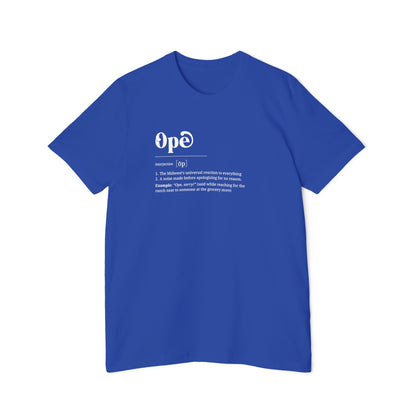 T-Shirt, 'Ope' Definition, Midwest Humor Shirt, Graphic Top, USA-Made Apparel, Short-Sleeve Jersey Tee