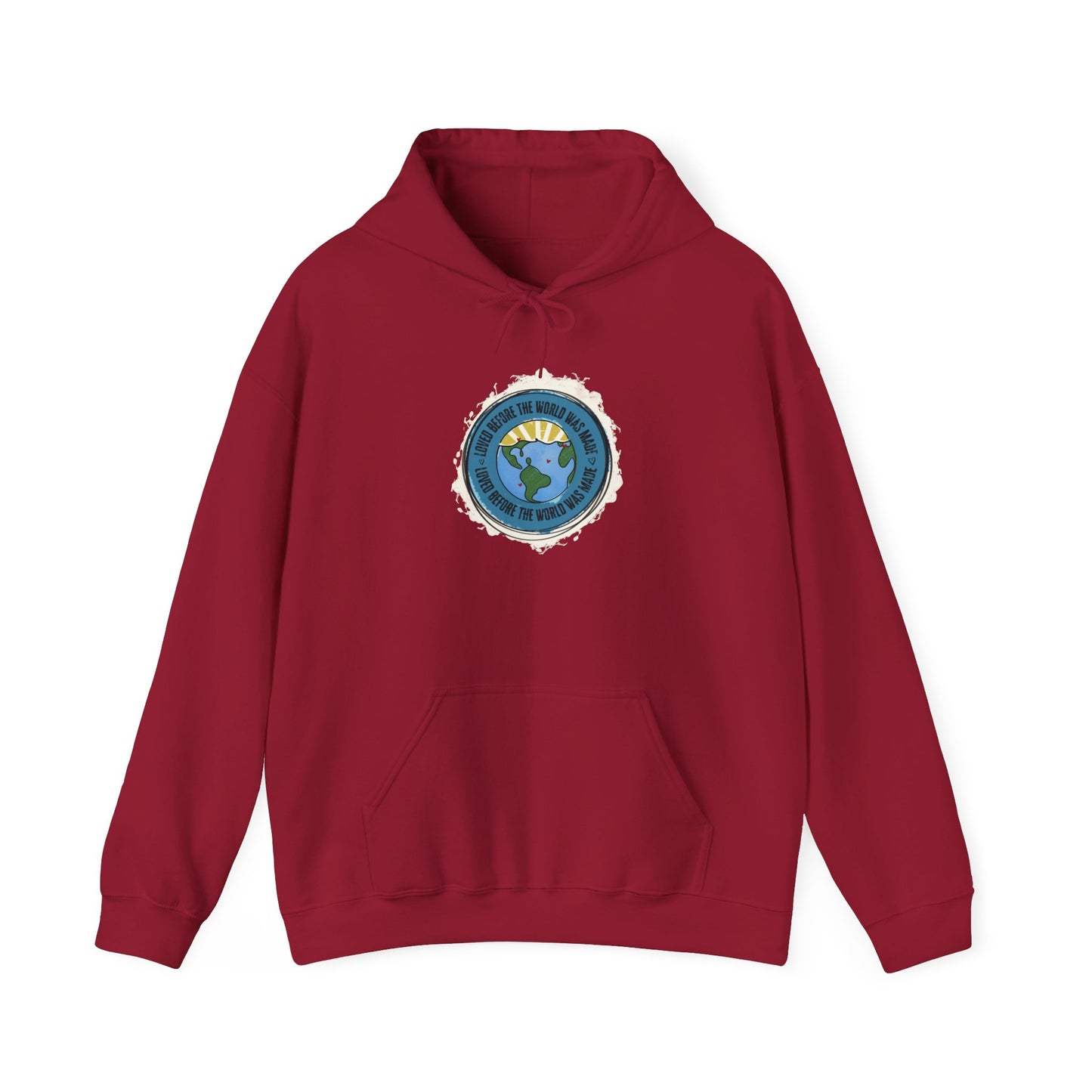 Loved Before the World, Religious Sweatshirt, Heavy Blend Pullover, Faith-Based Apparel