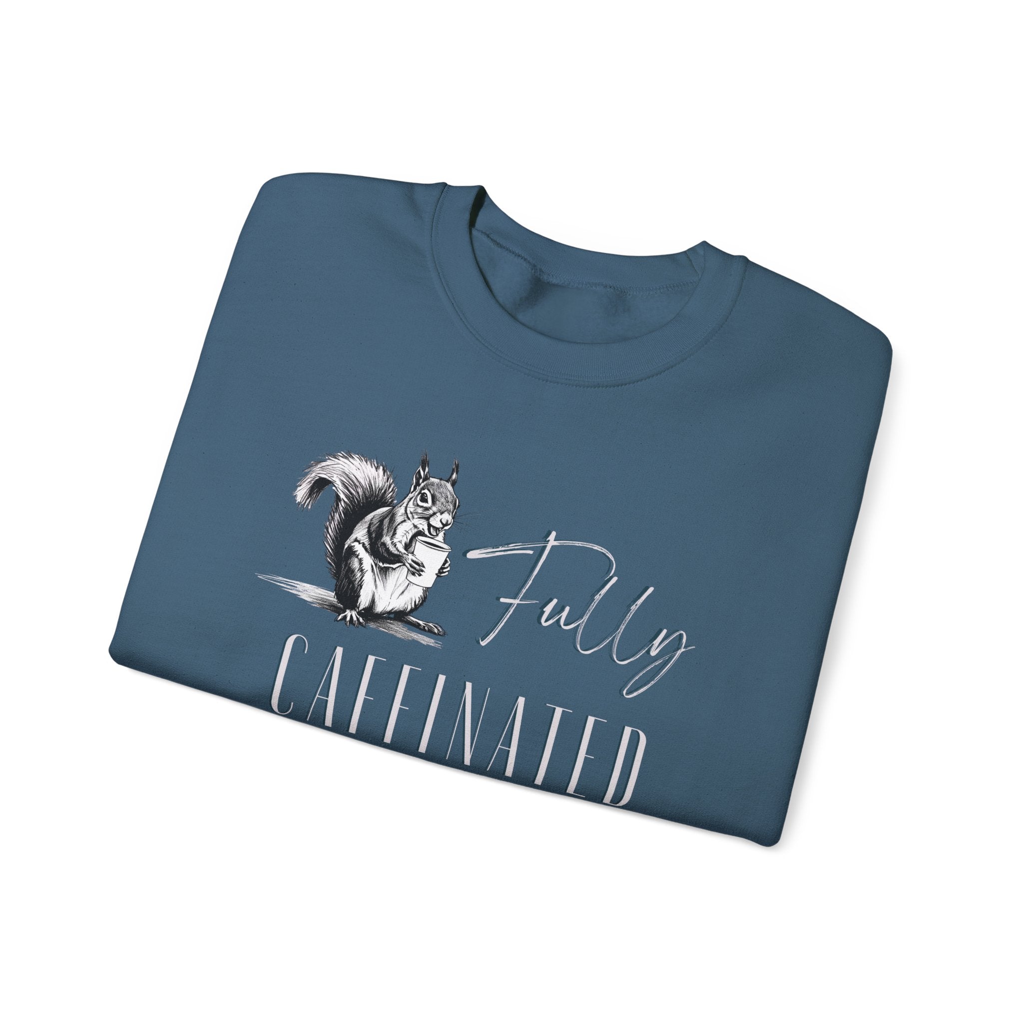 Fully Caffeinated Squirrel Sweatshirt, Crewneck