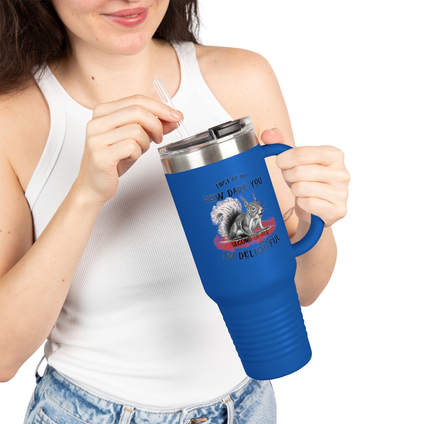 40oz Hilarious Squirrel Insulated Tumbler - Unique Self-Expression Beverage Container