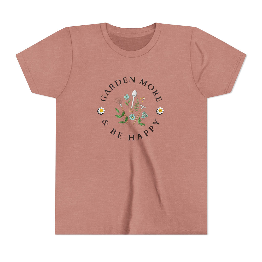 Youth Tee - Garden More & Be Happy