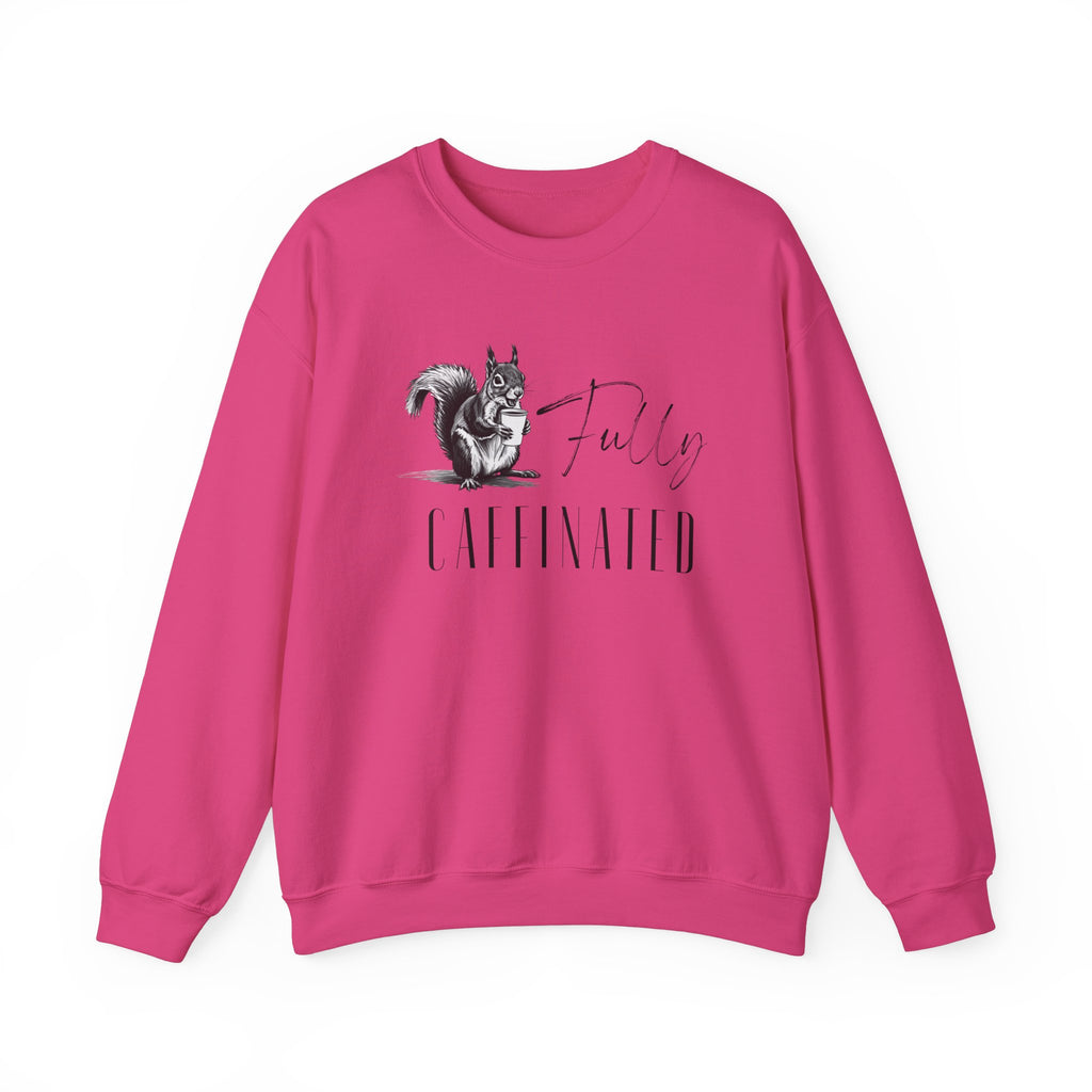 Fully Caffeinated Squirrel Sweatshirt, Crewneck