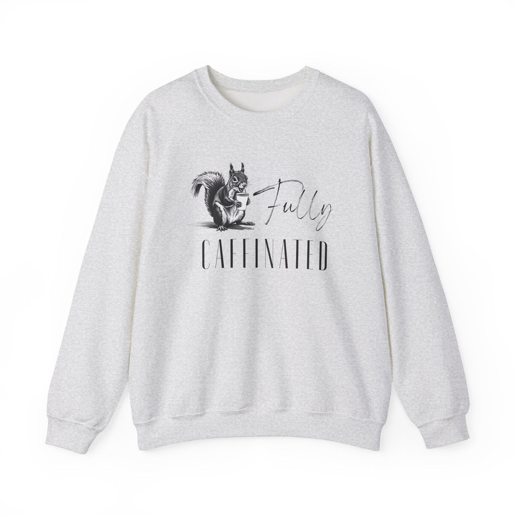 Fully Caffeinated Squirrel Sweatshirt, Crewneck