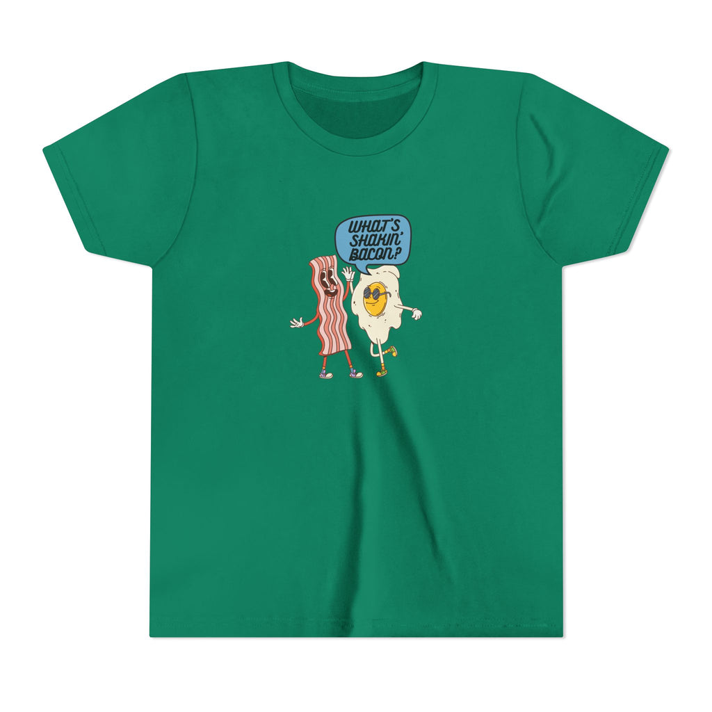 Whats Shakin Bacon? A Fun, Foodie Favorite, Youth Short Sleeve Tee