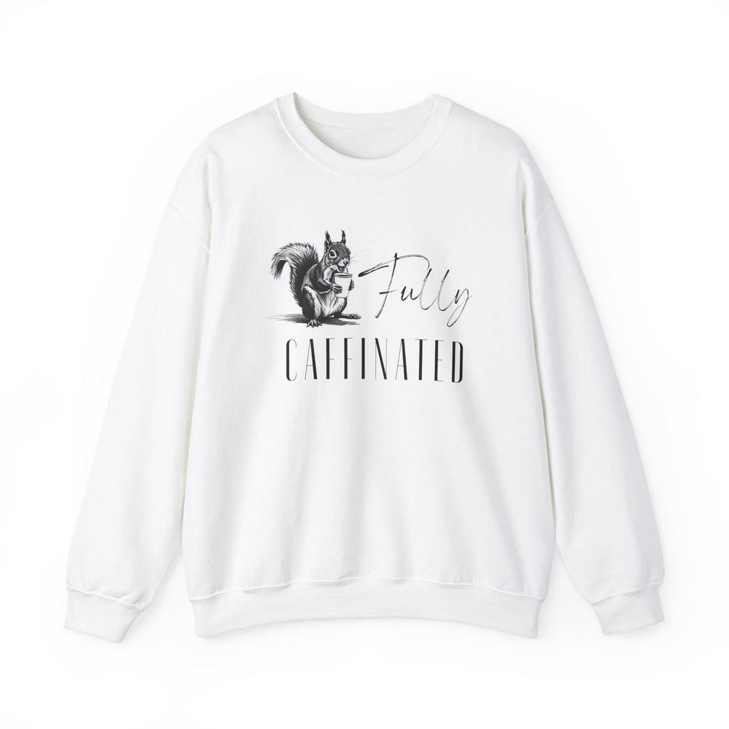 Fully Caffeinated Squirrel Sweatshirt, Crewneck
