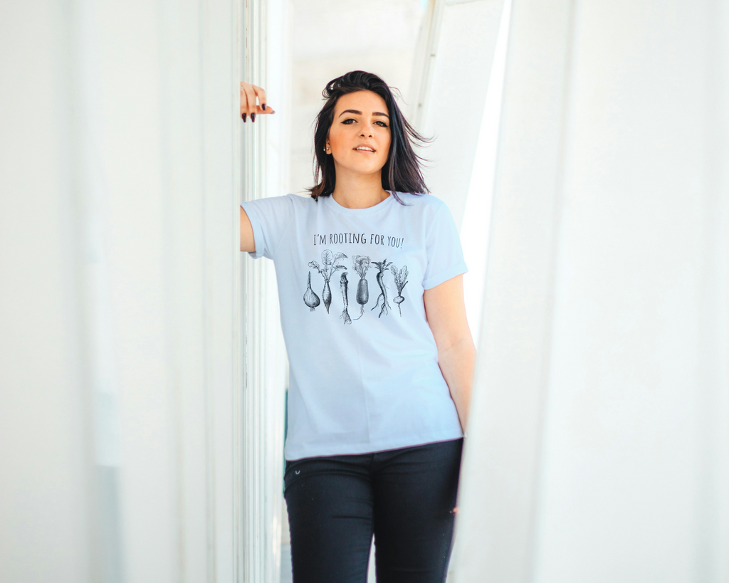 Rooting for You Top, Plant Lady Botanical Apparel