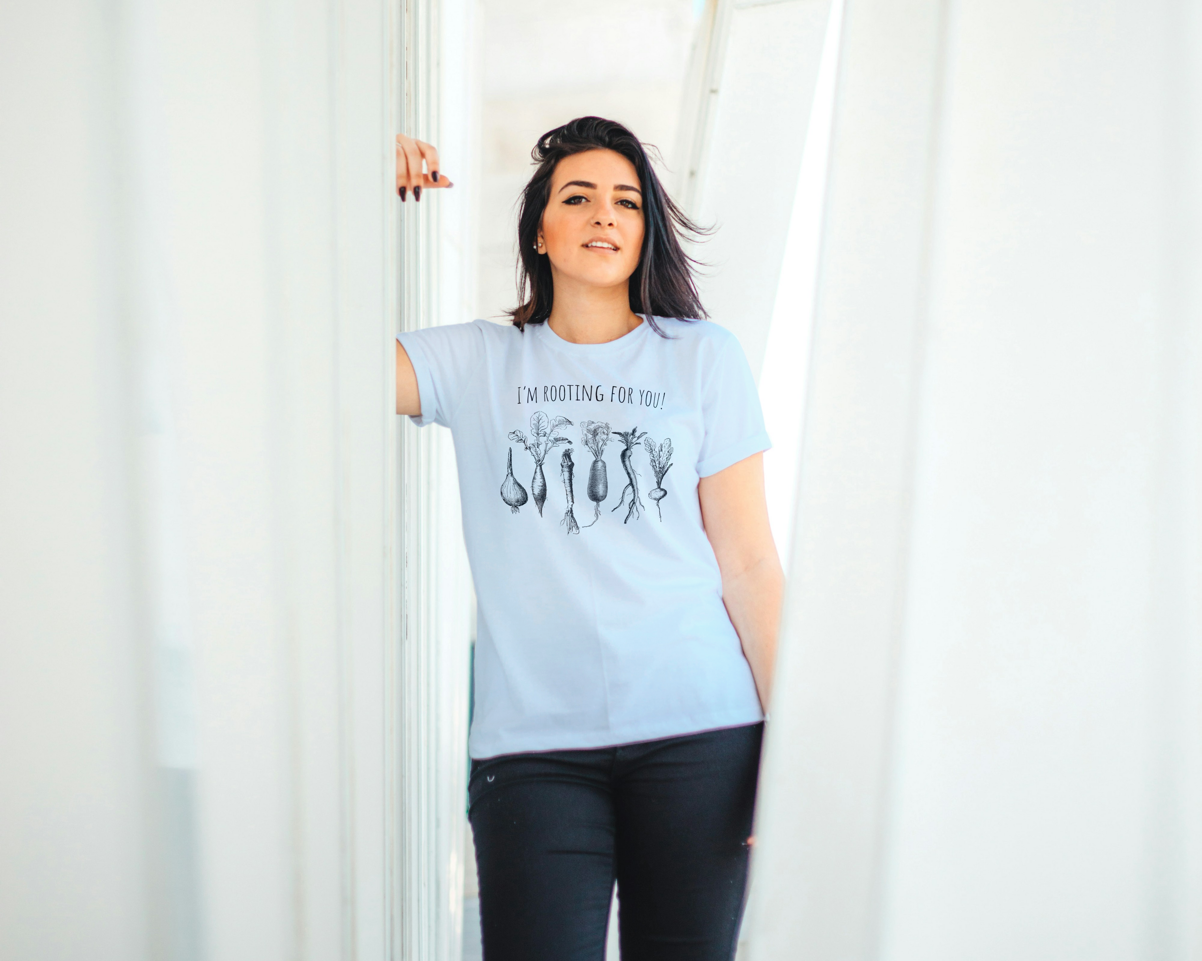 Rooting for You Top, Plant Lady Botanical Apparel