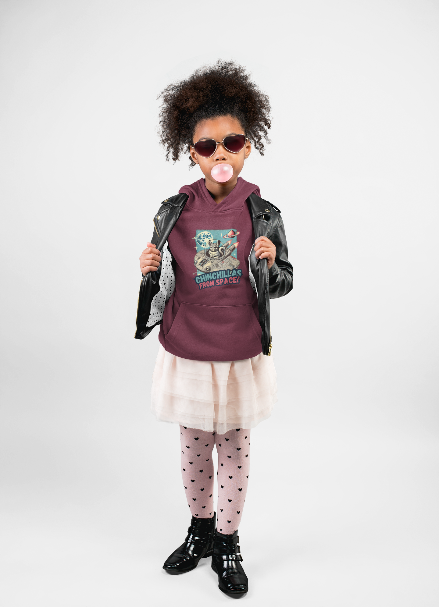 Space Chinchillas Heavy Blend Hoodie Sweatshirt