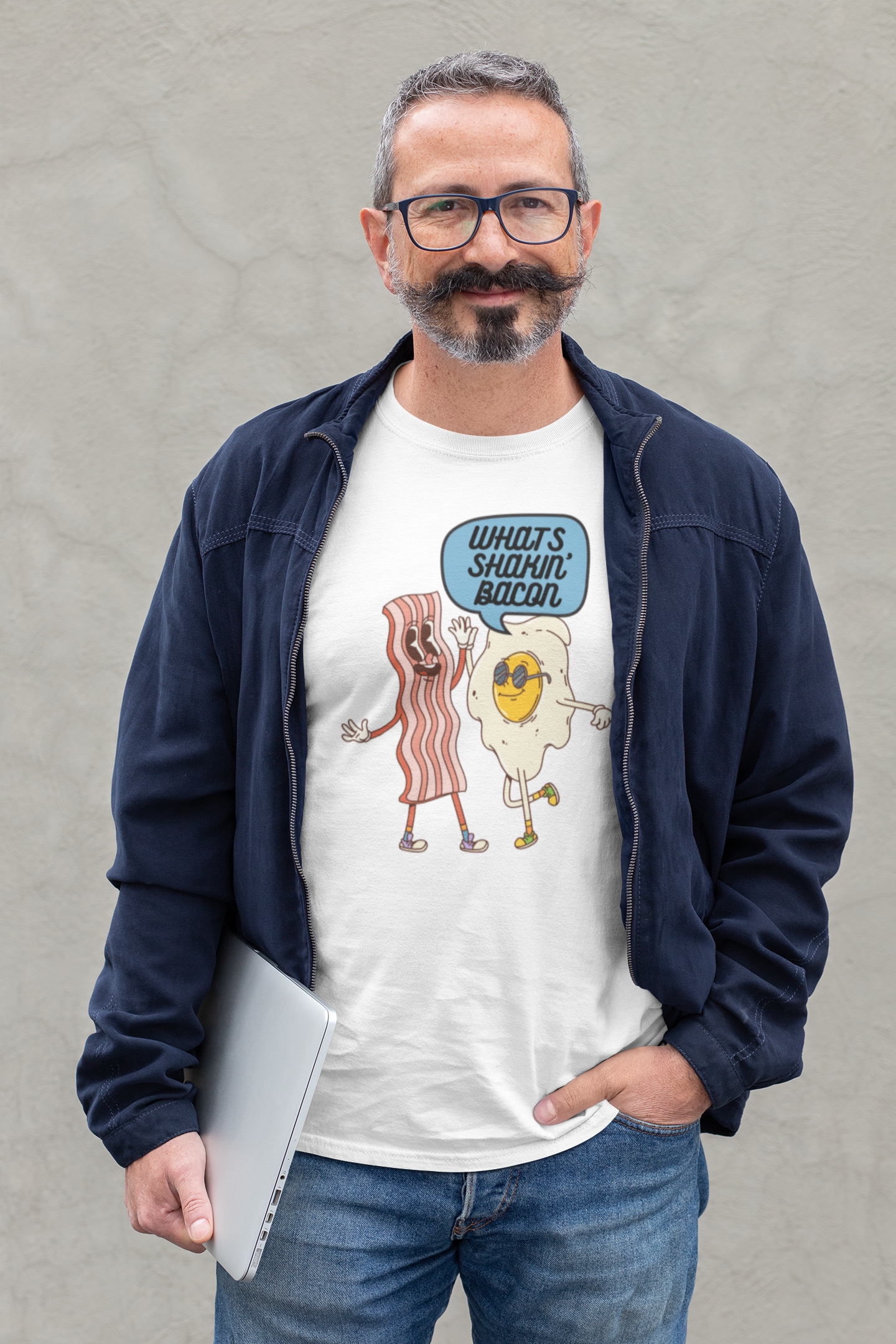 Whats Shakin Bacon? Long Sleeve Tee, A Fun, Foodie Favorite