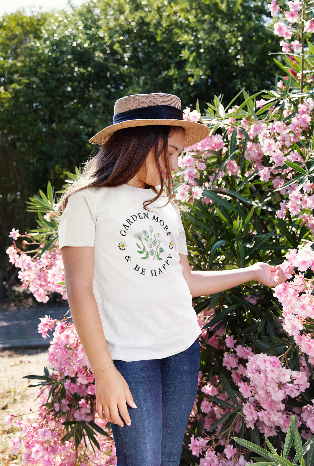 Youth Tee - Garden More & Be Happy
