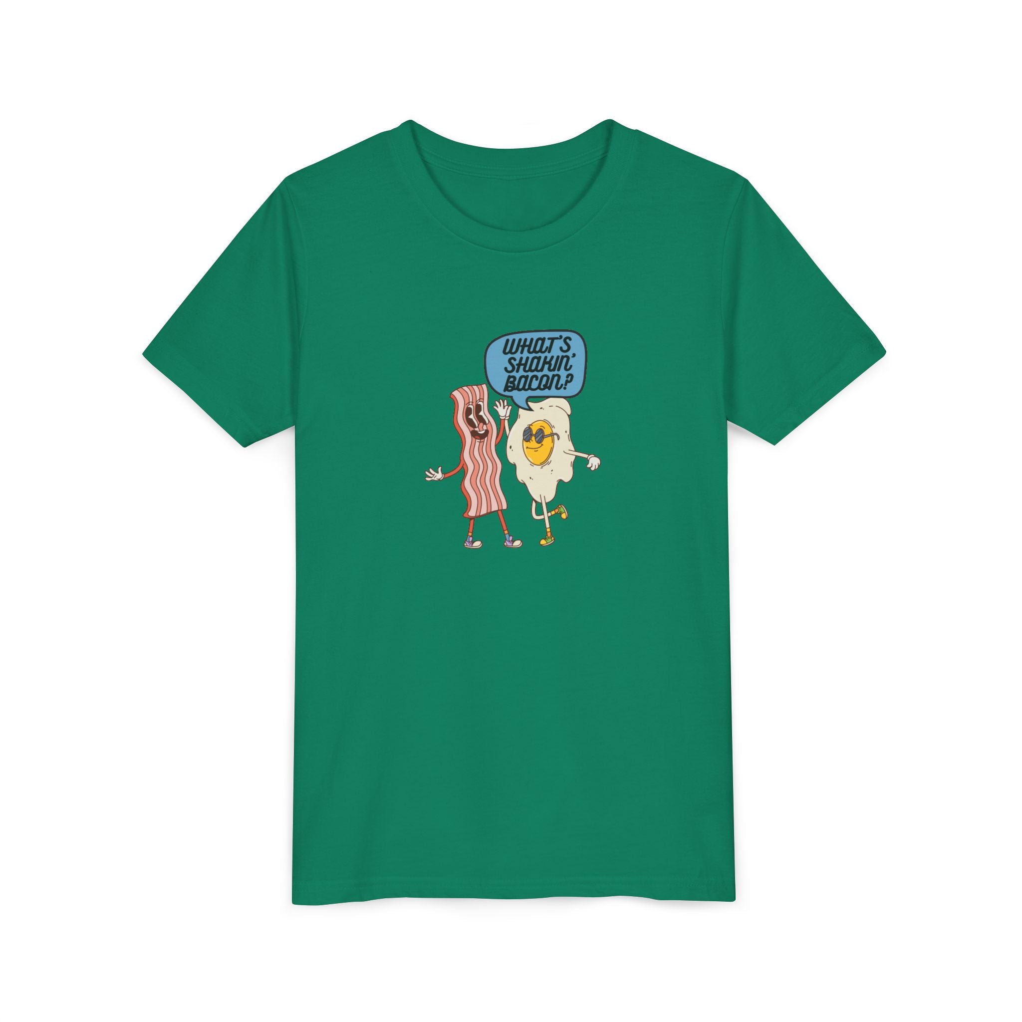 Whats Shakin Bacon? A Fun, Foodie Favorite, Youth Short Sleeve Tee