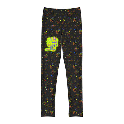 Groovy Full-Length Leggings with caption "In My Sassy Pants Era" Retro Activewear, Hippie Yoga Pants, Fun Boho