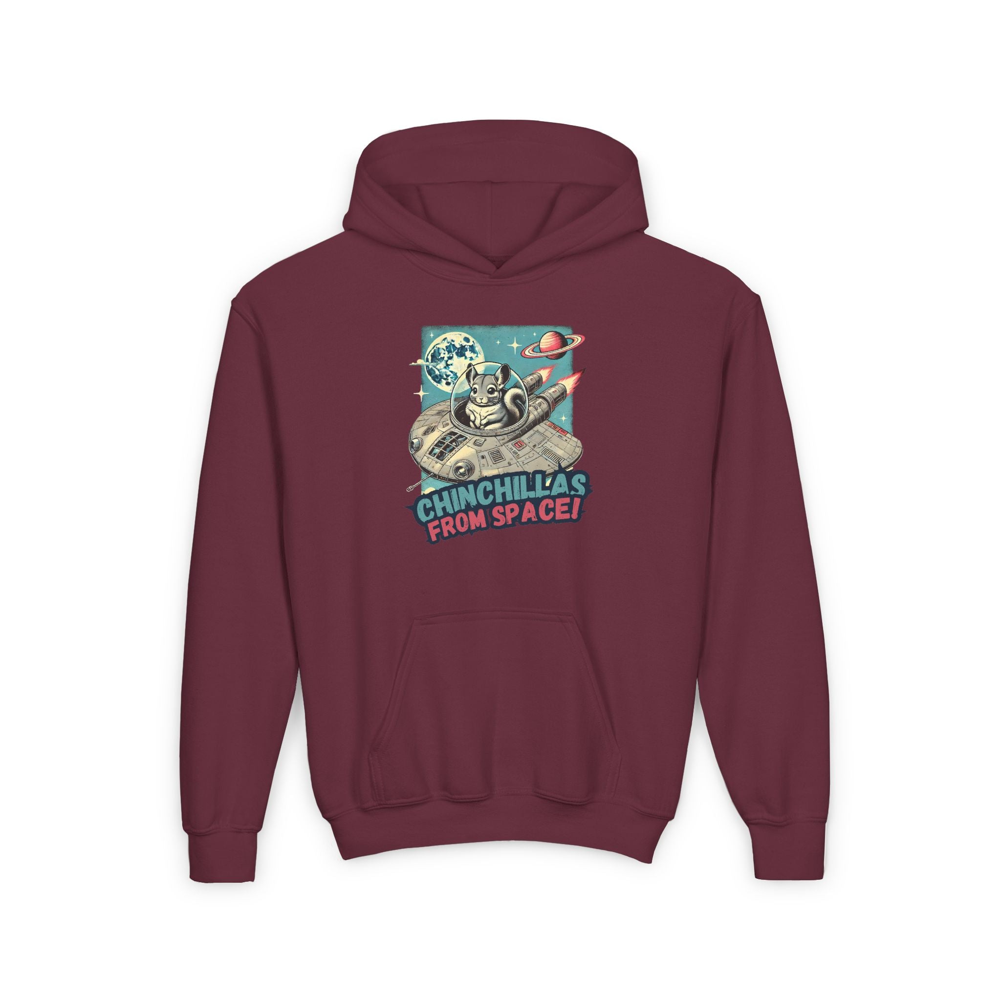 Space Chinchillas Heavy Blend Hoodie Sweatshirt