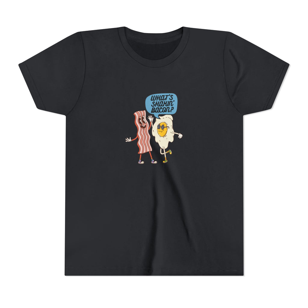 Whats Shakin Bacon? A Fun, Foodie Favorite, Youth Short Sleeve Tee
