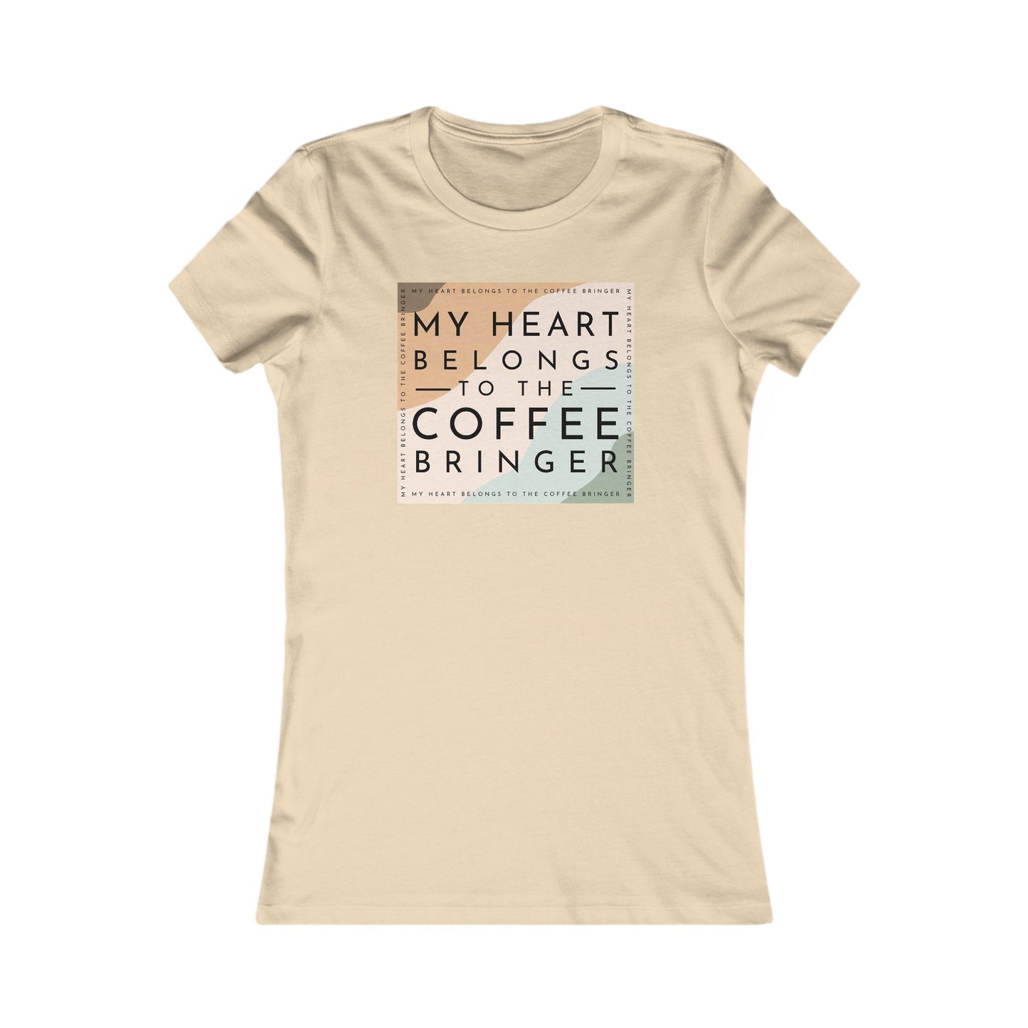 Women's Graphic Tee - My Heart Belongs to the Coffee Bringer | Coffee Lover