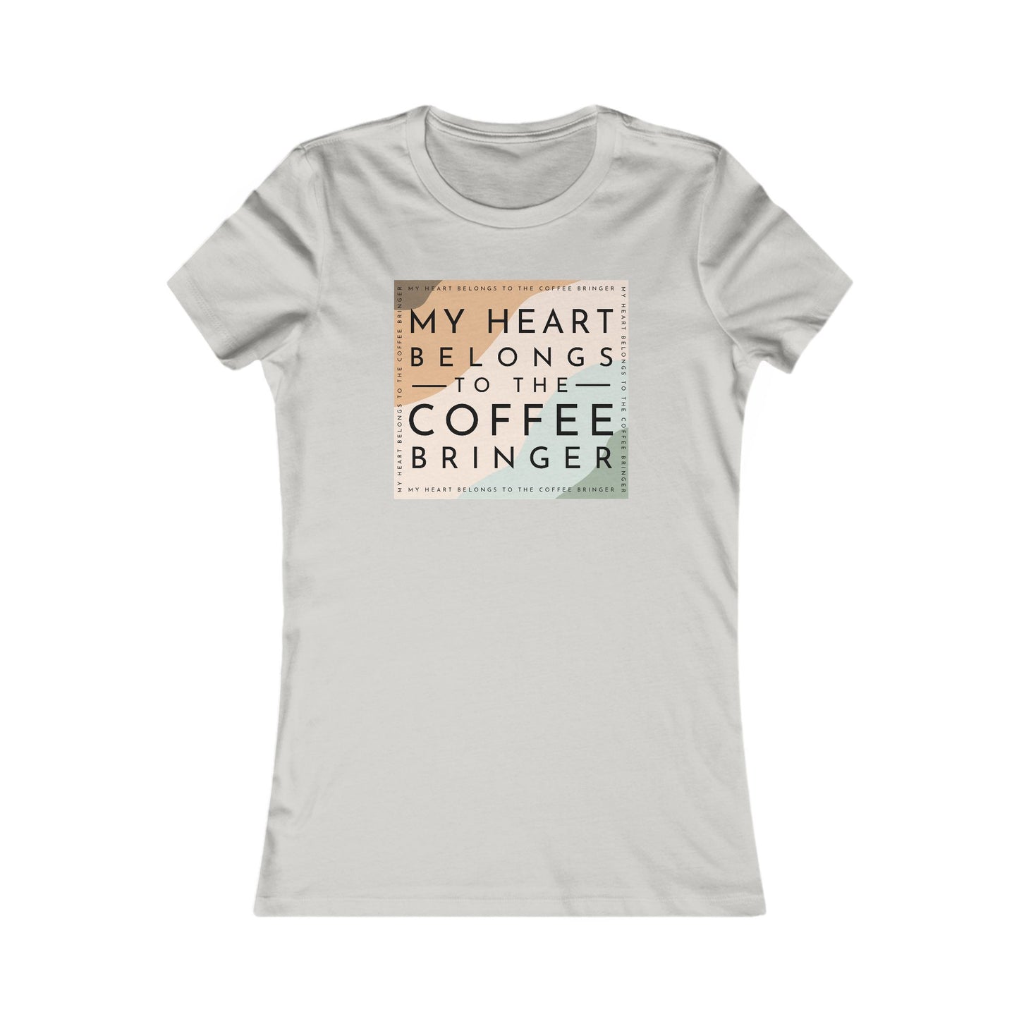 Women's Graphic Tee - My Heart Belongs to the Coffee Bringer | Coffee Lover