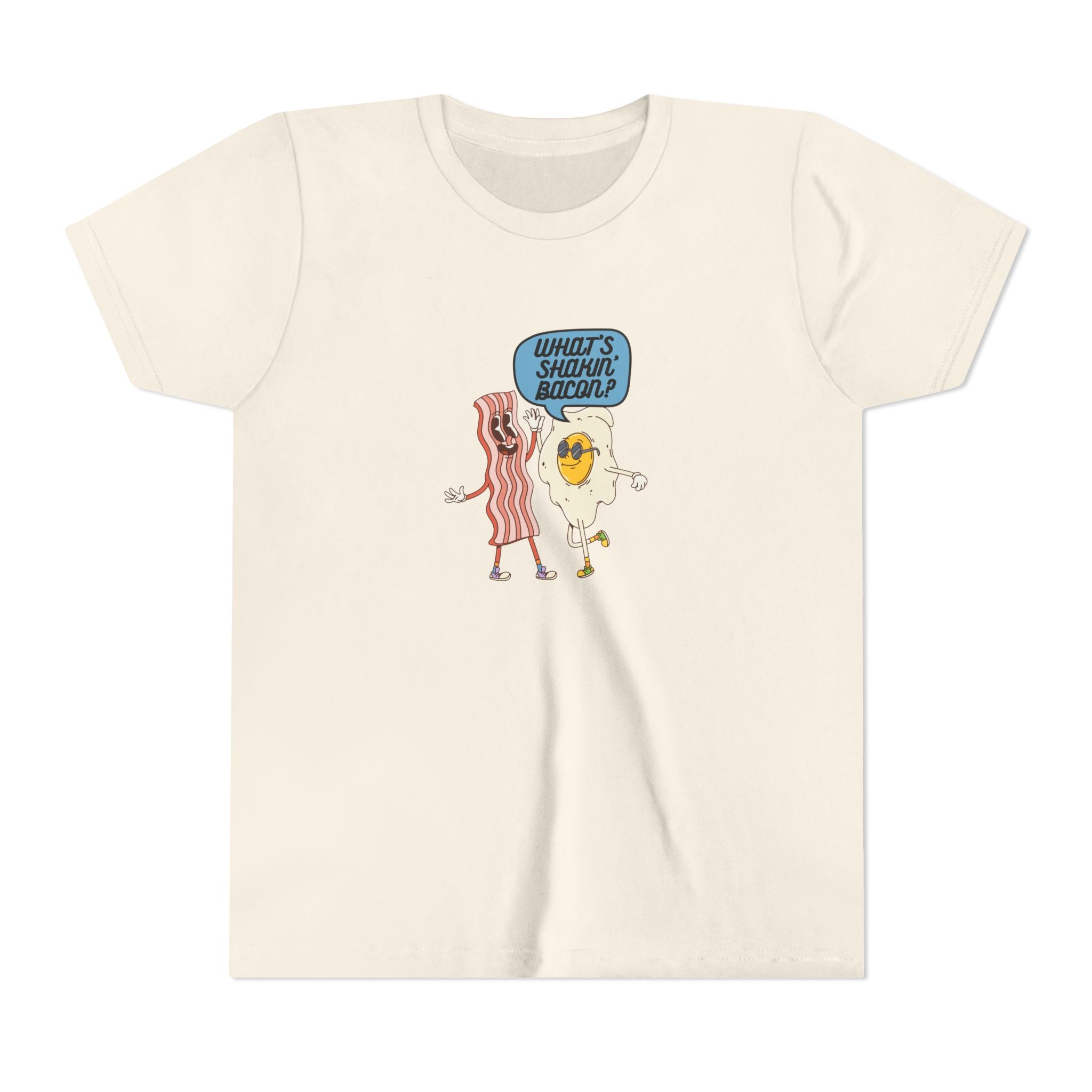 Whats Shakin Bacon? A Fun, Foodie Favorite, Youth Short Sleeve Tee