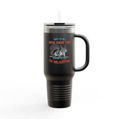 40oz Hilarious Squirrel Insulated Tumbler - Unique Self-Expression Beverage Container