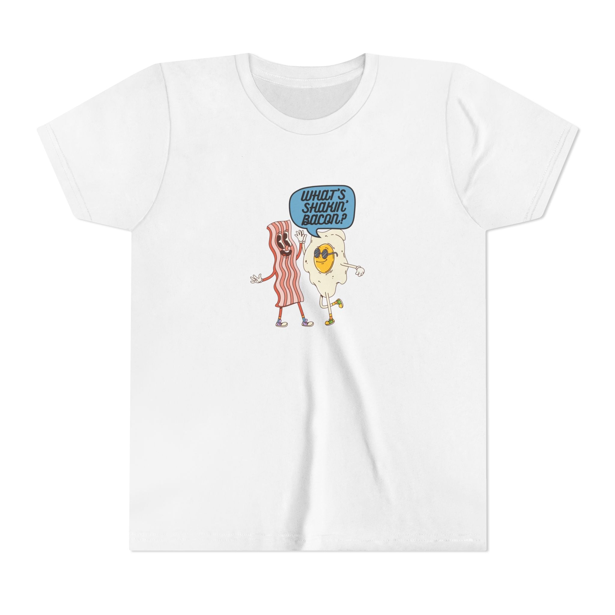 Whats Shakin Bacon? A Fun, Foodie Favorite, Youth Short Sleeve Tee