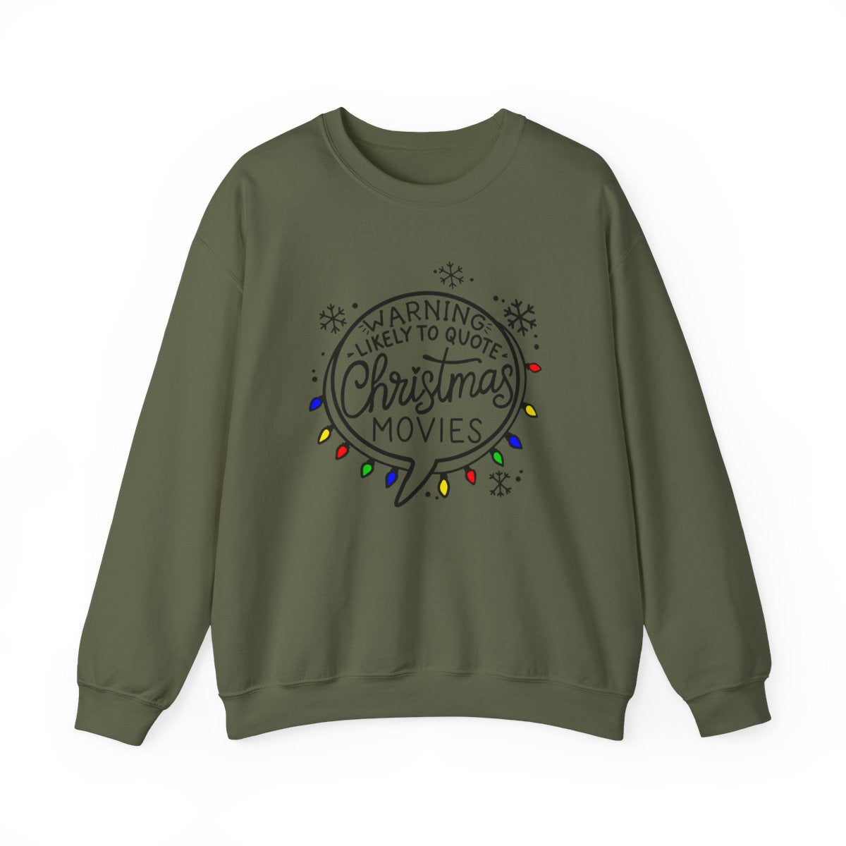 Warning! Likely to Quote Christmas Movies | Cozy Holiday Sweatshirt | Heavy Blend™ Crewneck Sweatshirt